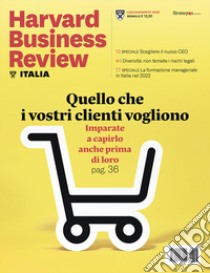 Harvard Business Review Italia (2022). Vol. 7-8 libro