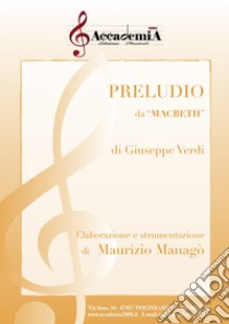 Preludio da «Macbeth». Partitura libro di Verdi Giuseppe