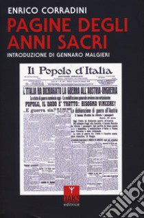 Pagine degli anni sacri libro di Corradini Enrico