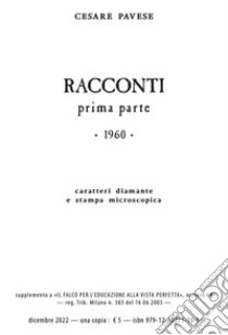 Racconti. Ediz. integrale. Vol. 1 libro di Pavese Cesare