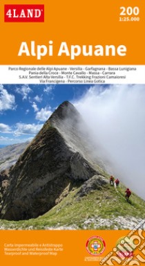 Alpi Apuane 1:25.000 libro di 4LAND Srl