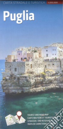 Carta stradale e turistica plastificata. Puglia libro